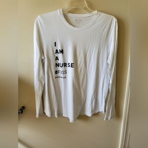 FIGS I AM A NURSE Limited Edition LS underscrub top